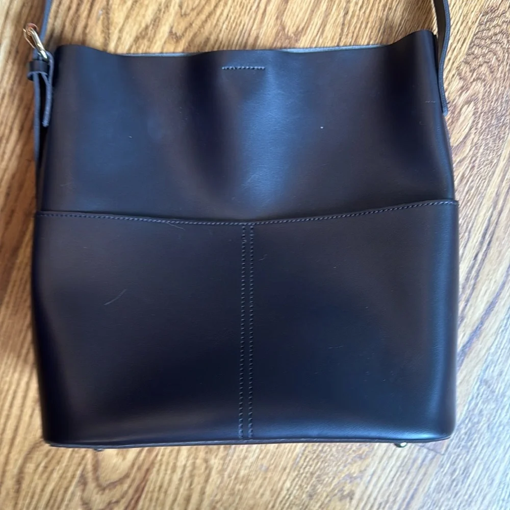 Dark brown shoulder/Crossbody bag - Picture 2 of 7